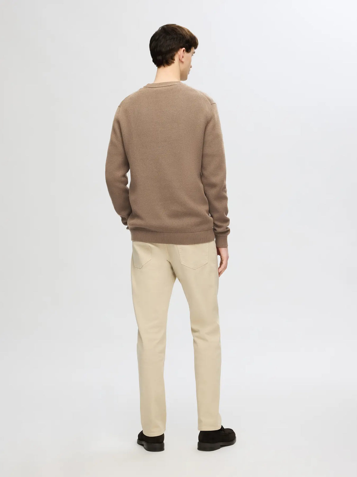 Selected Dane Knit Crew Neck - Brun