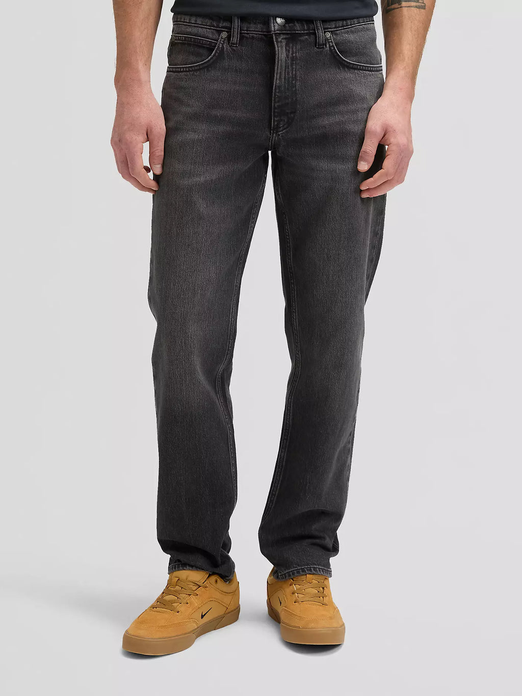 Lee West Straight Fit Jeans - Mörkgrå