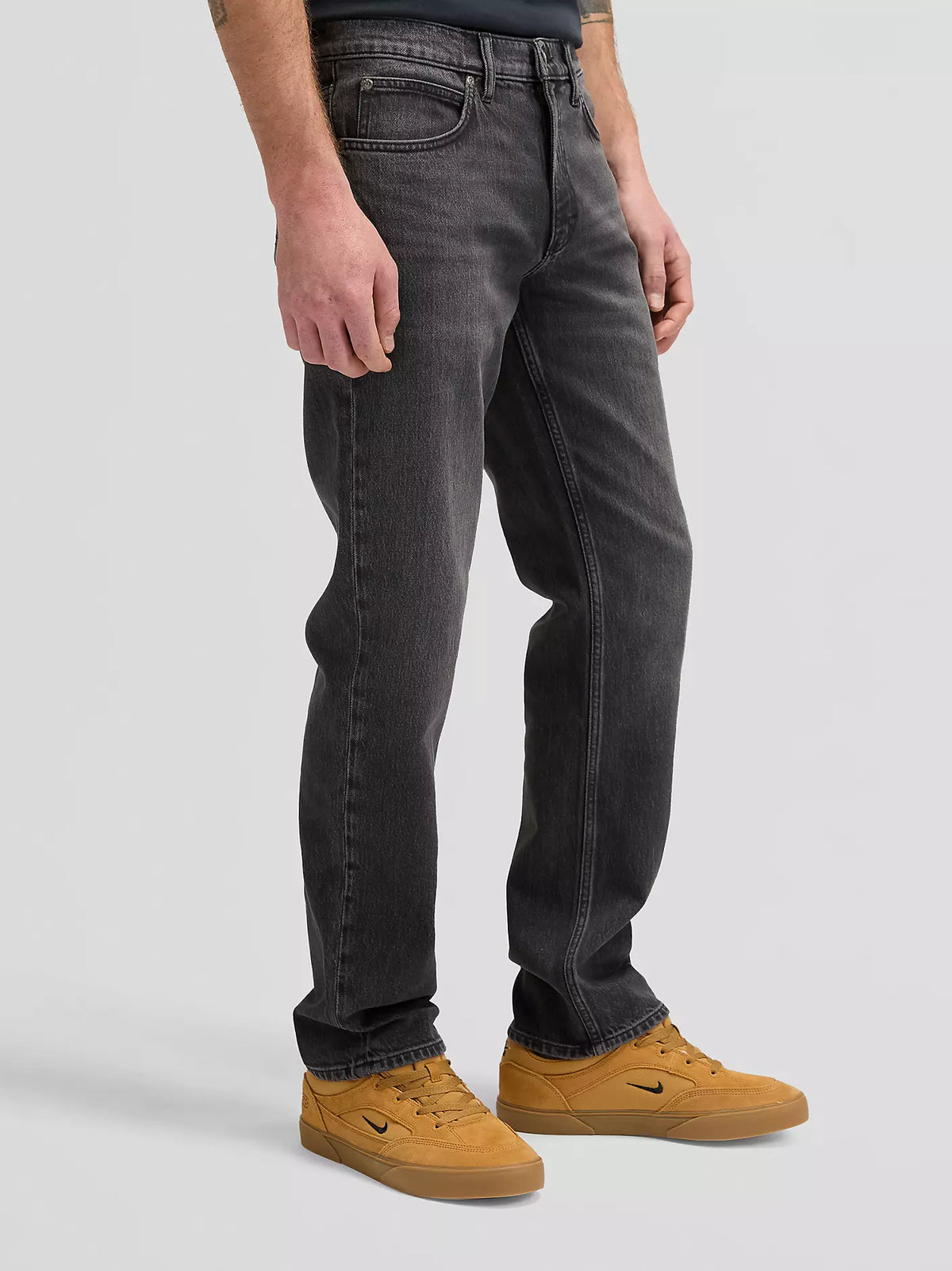 Lee West Straight Fit Jeans - Mörkgrå