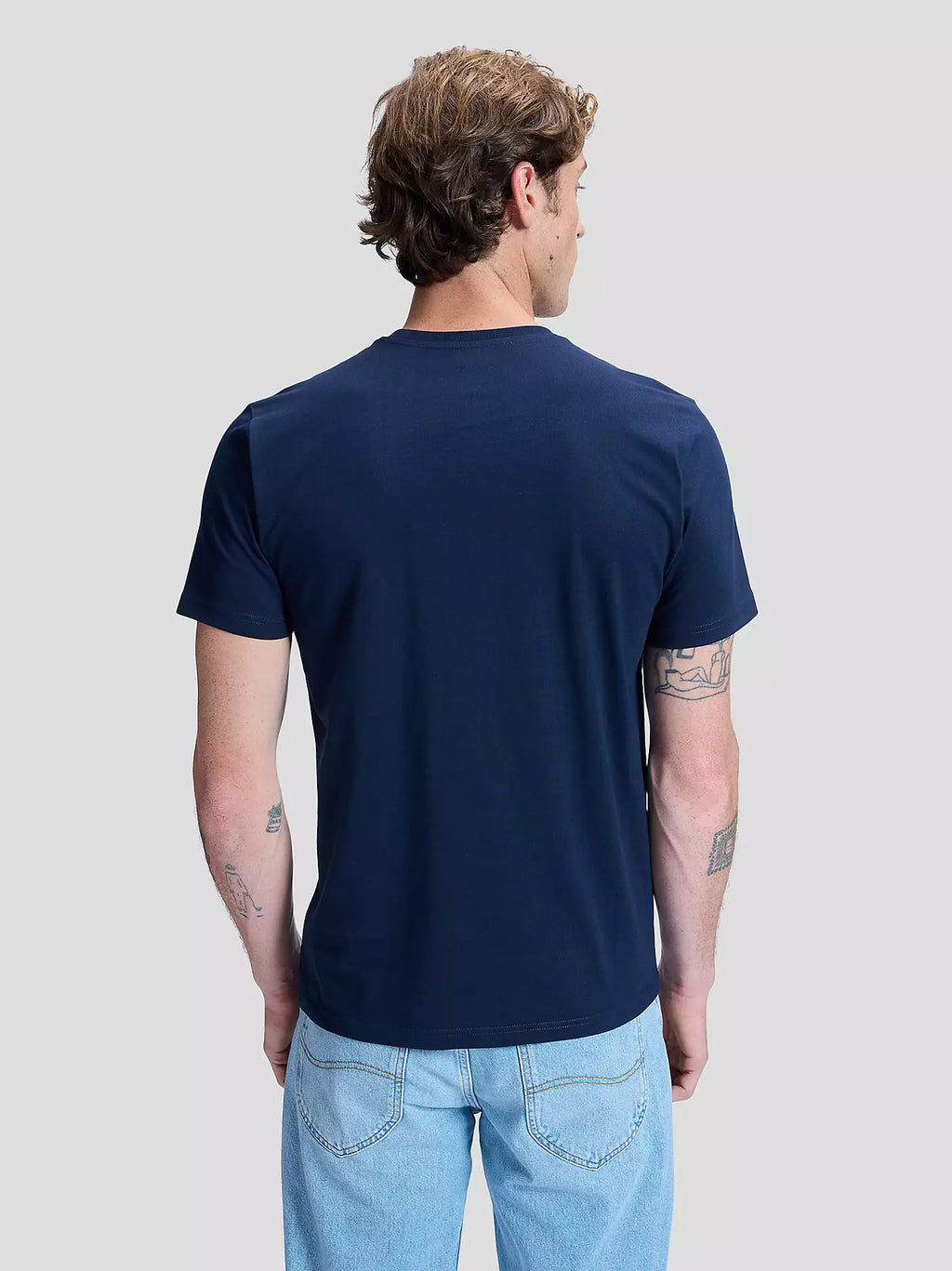 Lee Regular Patch Logo Tee - Navy