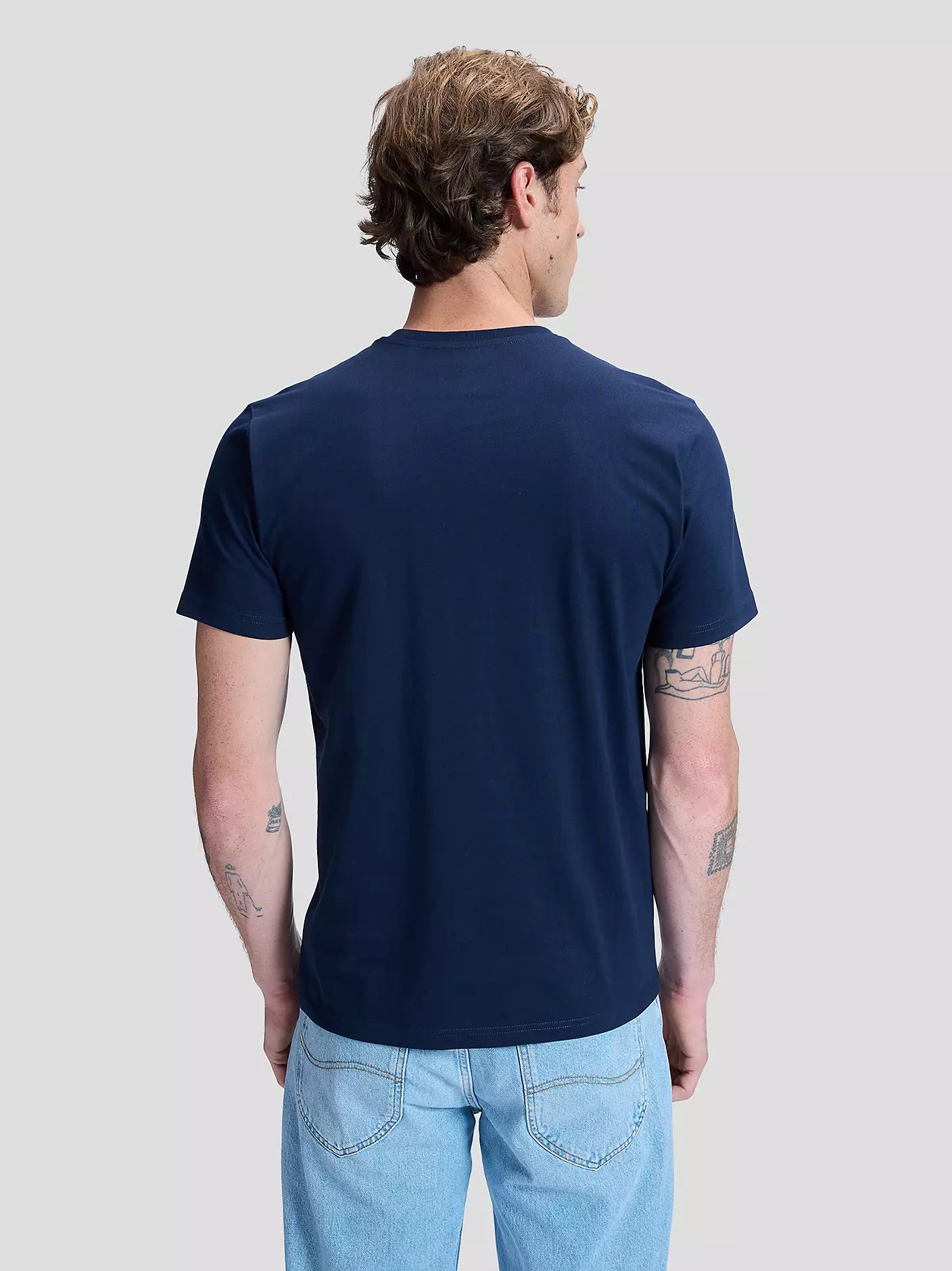 Lee Regular Patch Logo Tee - Navy