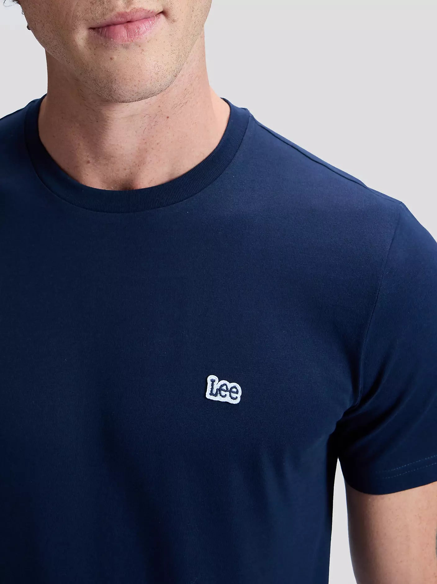 Lee Regular Patch Logo Tee - Navy