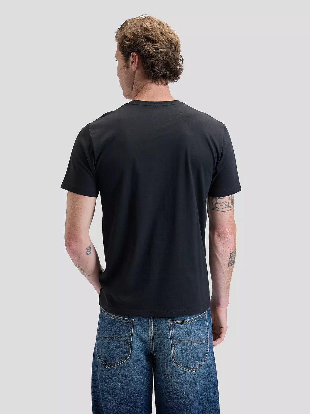 Lee Regular Patch Logo Tee - Black