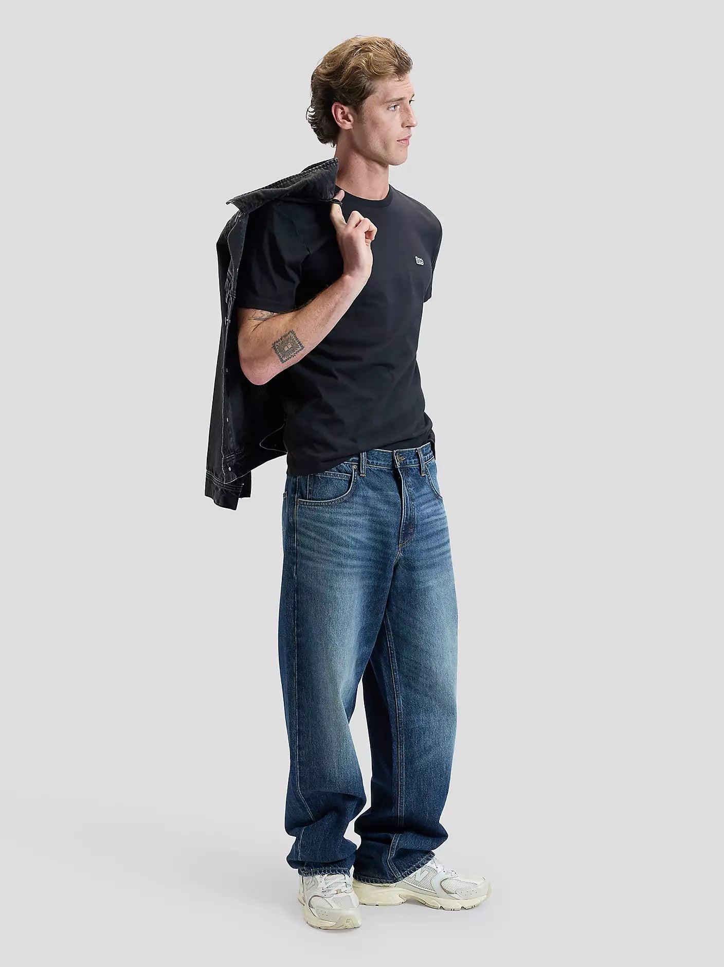 Lee Regular Patch Logo Tee - Black