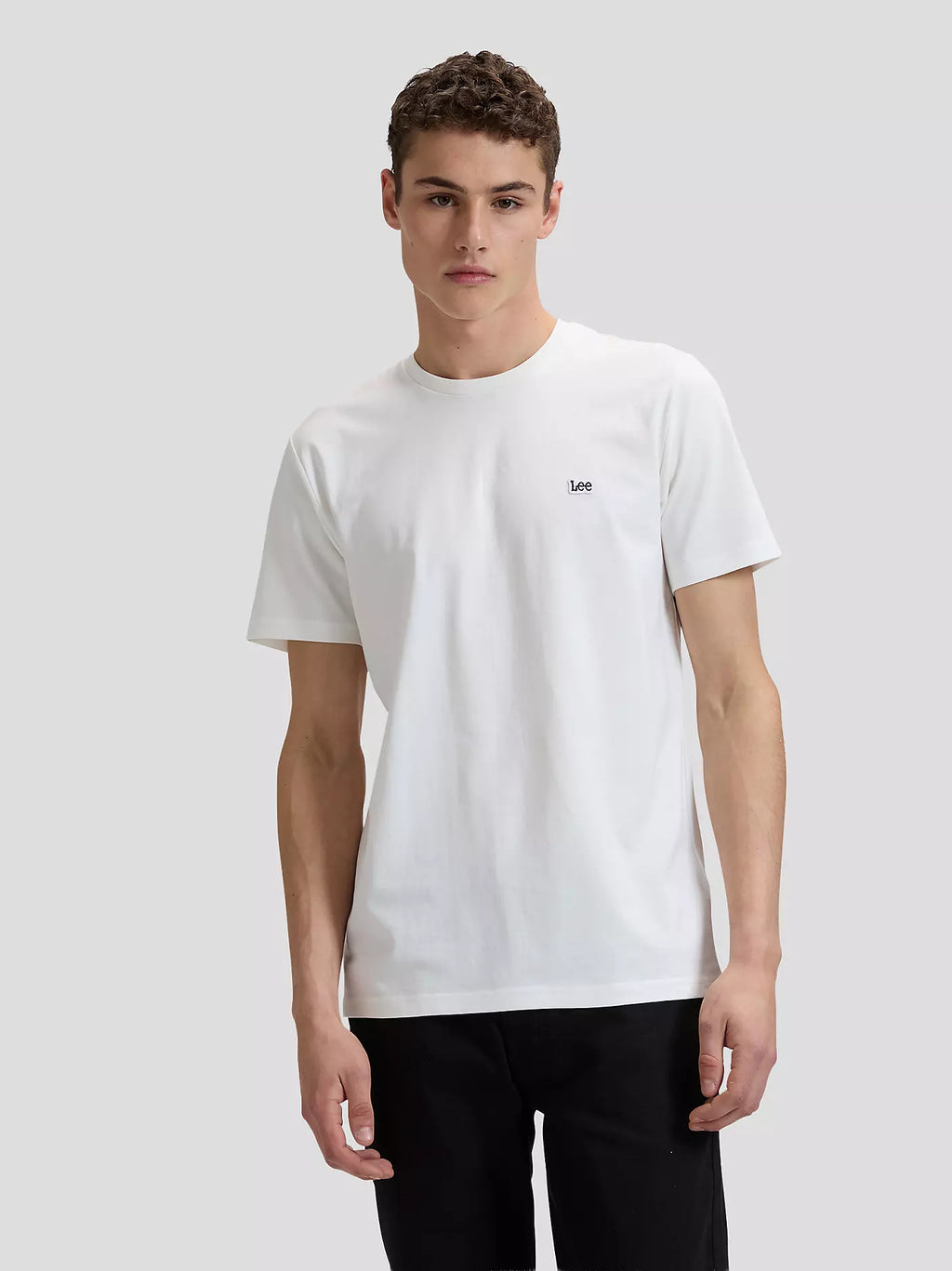 Lee Regular Patch Logo Tee - White