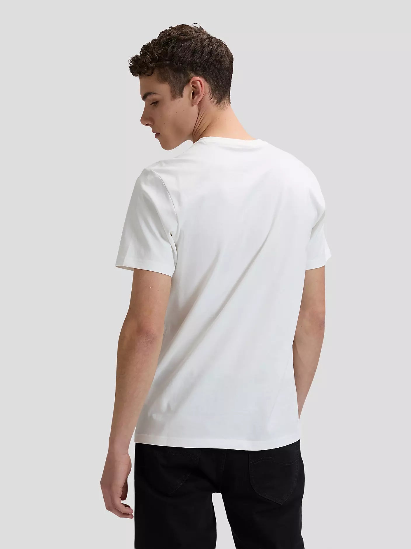 Lee Regular Patch Logo Tee - White