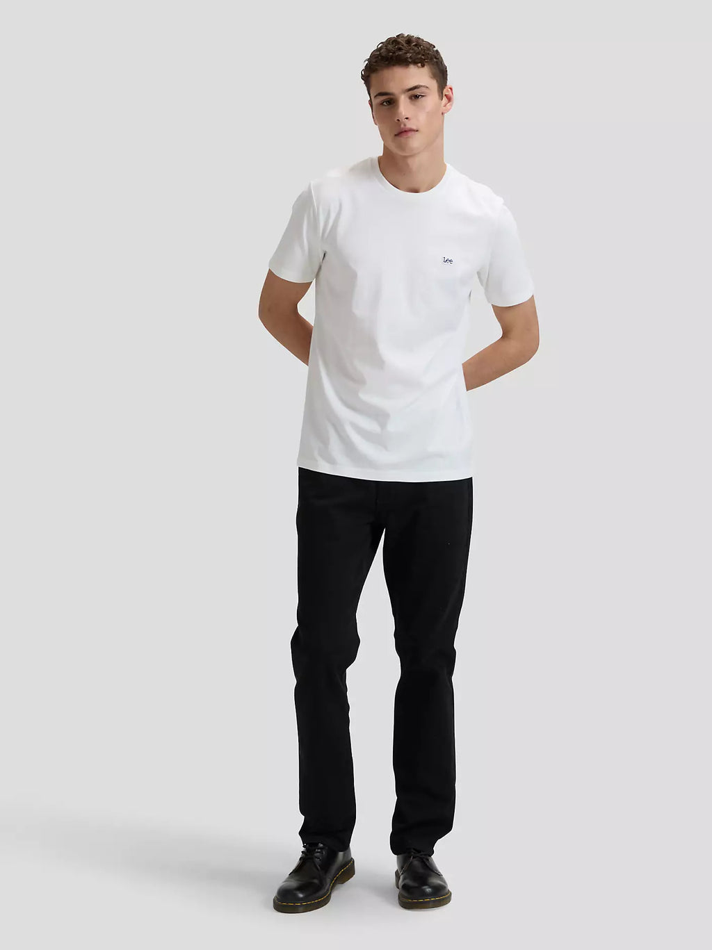 Lee Regular Patch Logo Tee - White