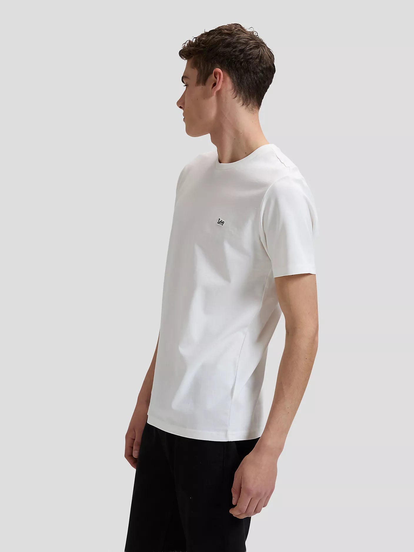 Lee Regular Patch Logo Tee - White
