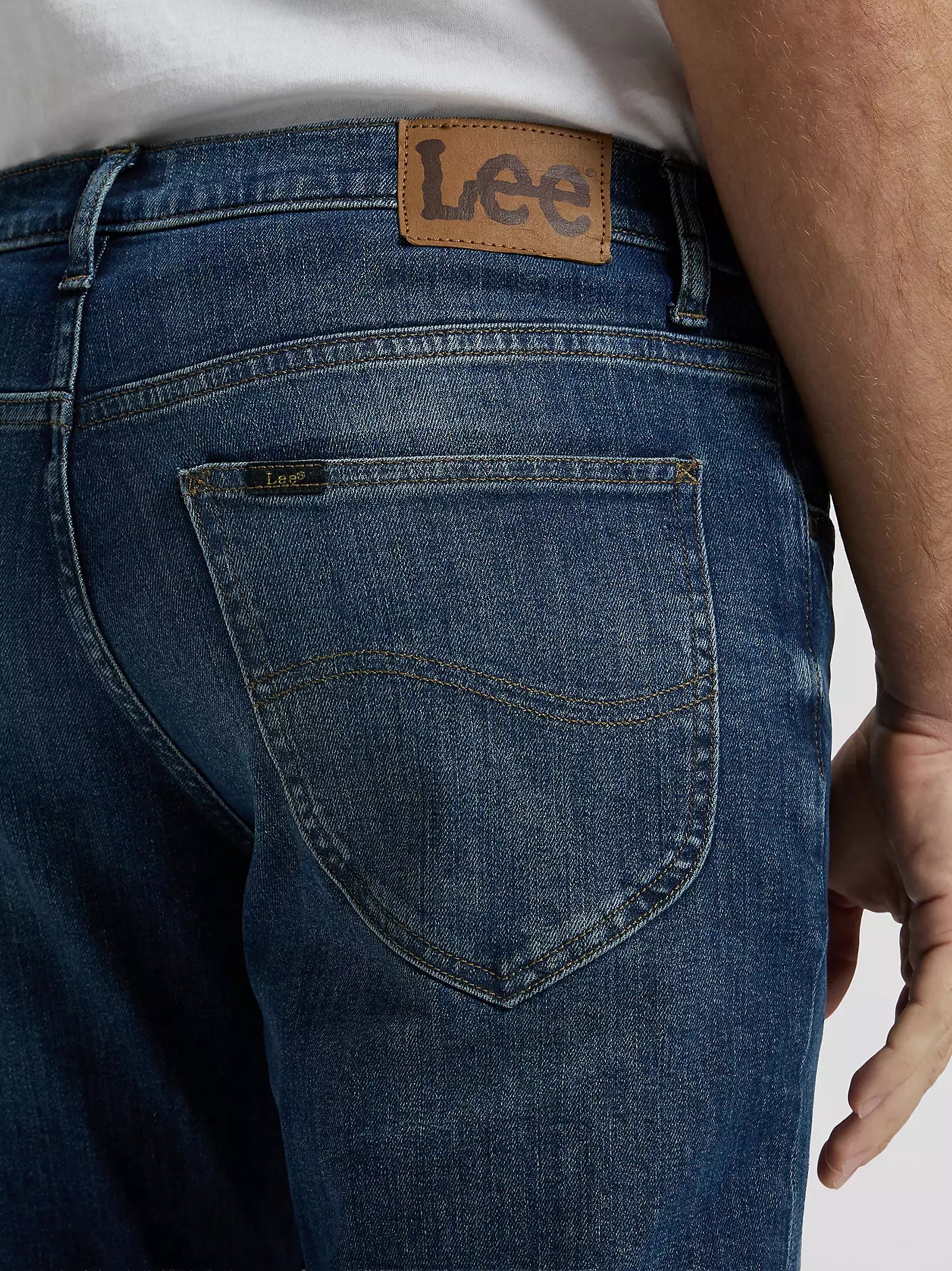 Lee David Regular Tapered Jeans- Mörkblå