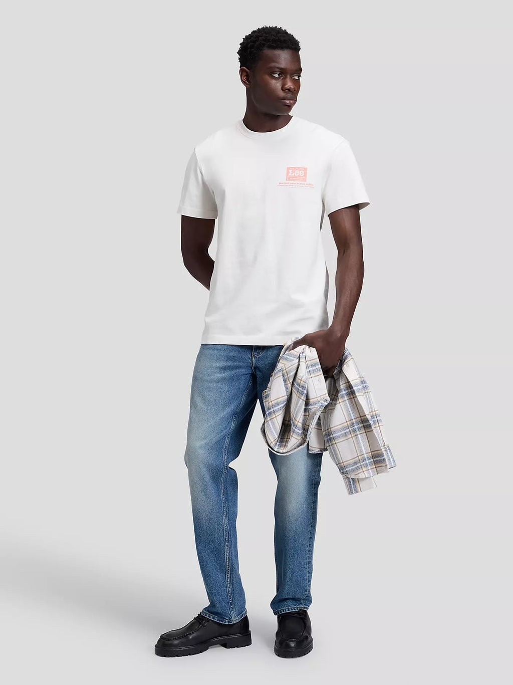 Lee Relaxed Print Tee - Vit