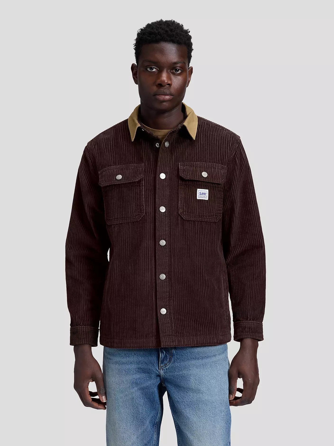 Lee Relaxed Manchester Overshirt - Brun