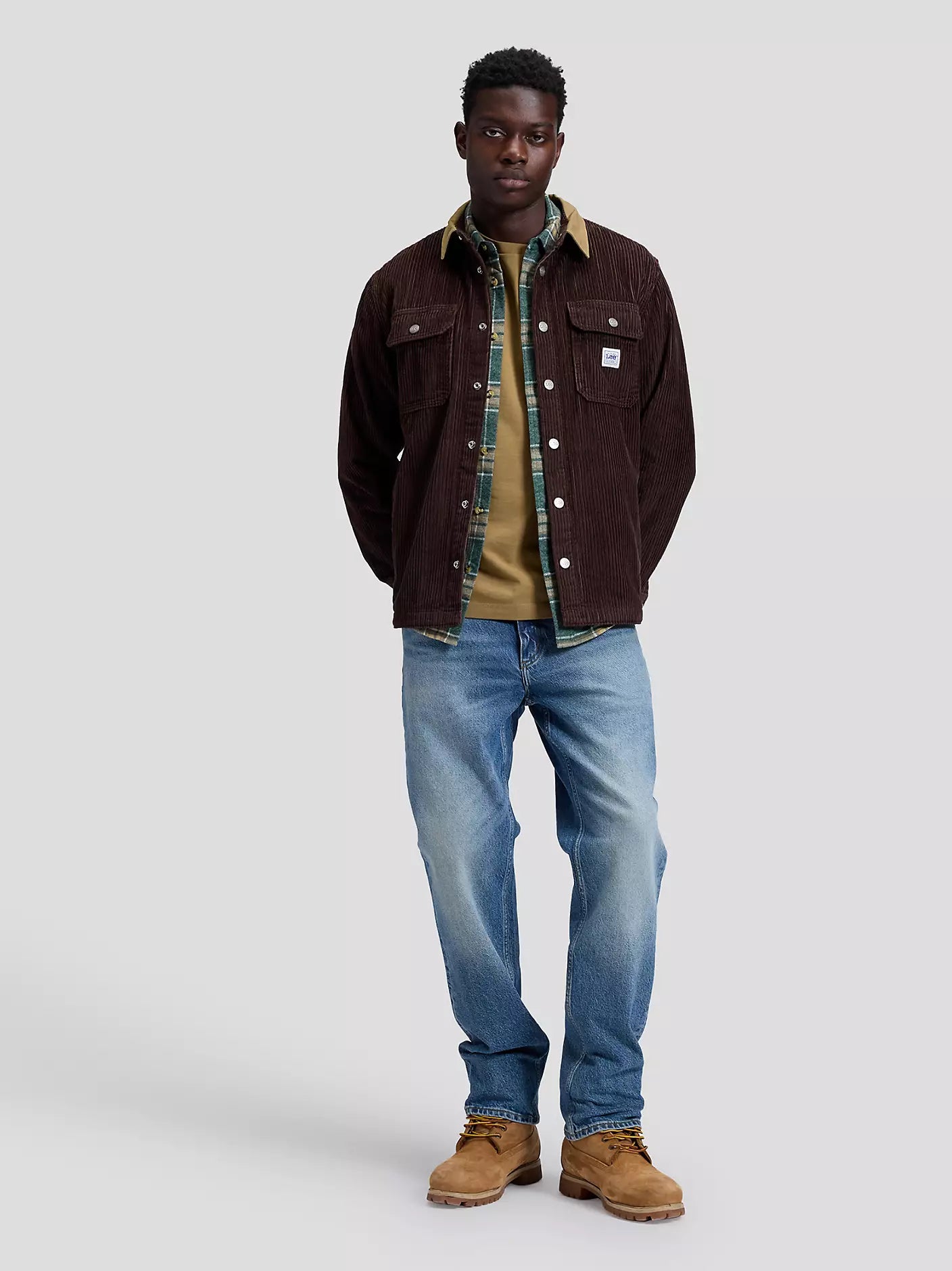 Lee Relaxed Manchester Overshirt - Brun