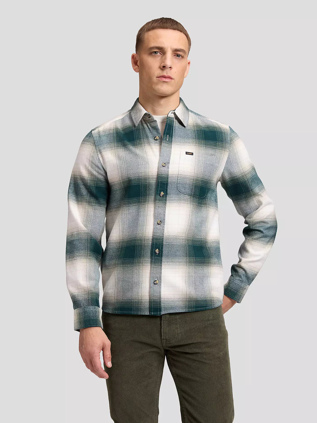 Lee Regular Sure Skjorta - Grön