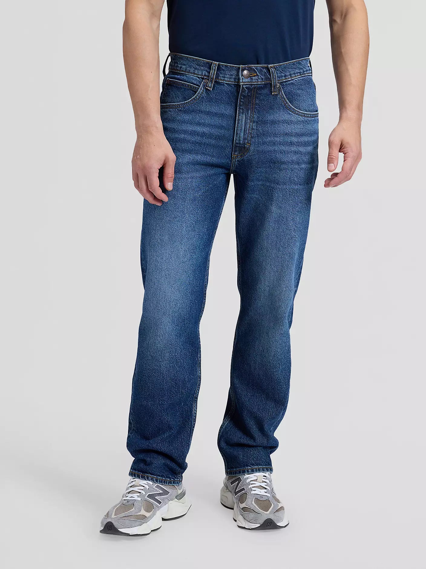 Lee West Straight Fit Jeans - Blå