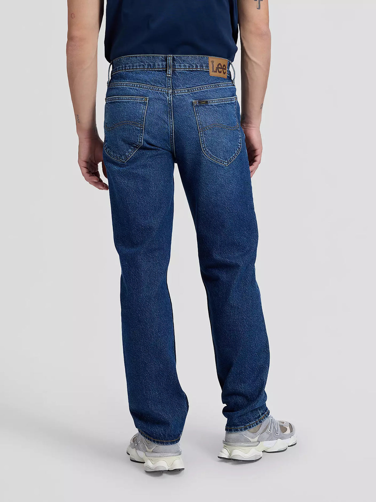 Lee West Straight Fit Jeans - Blå