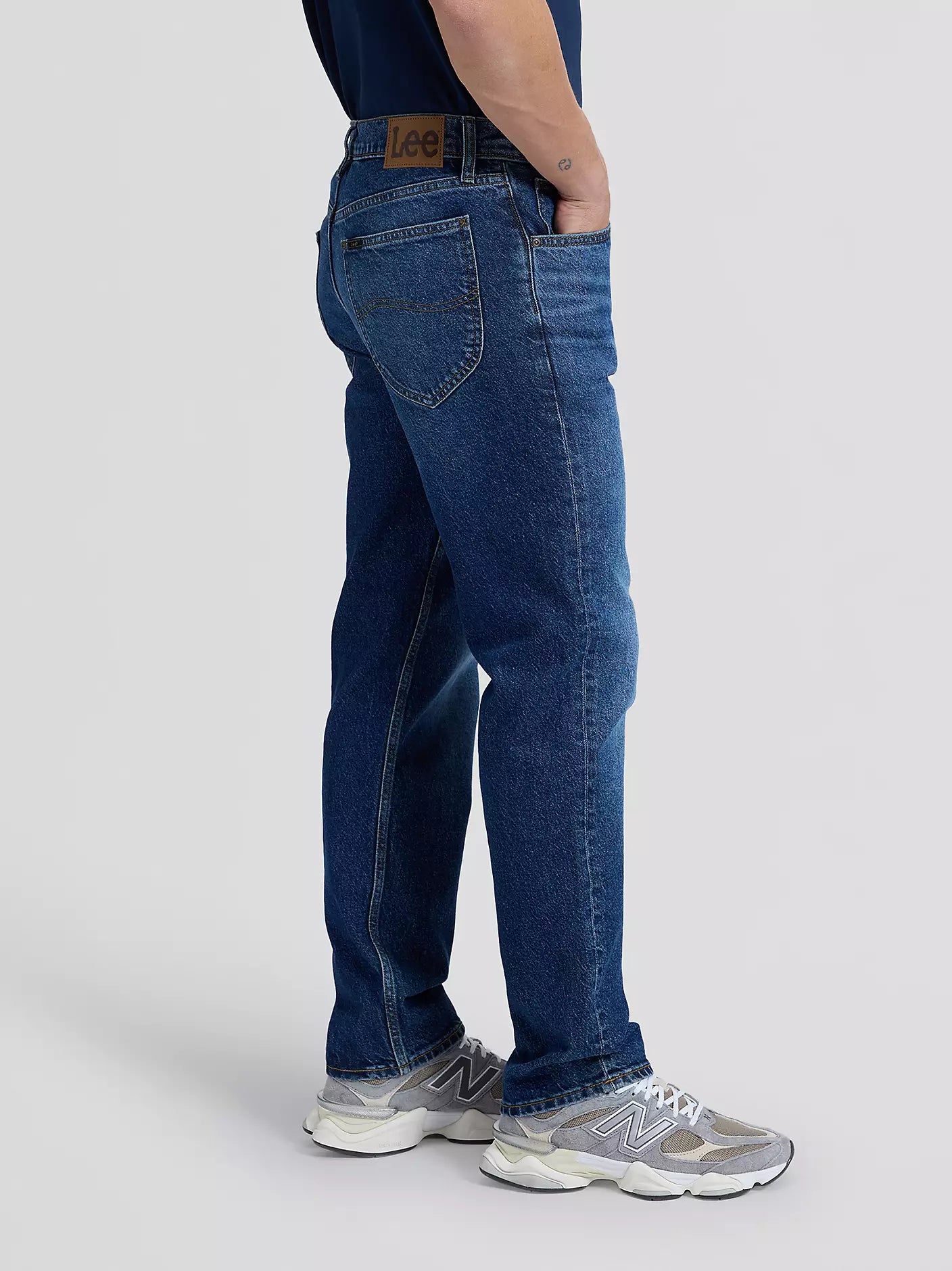 Lee West Straight Fit Jeans - Blå