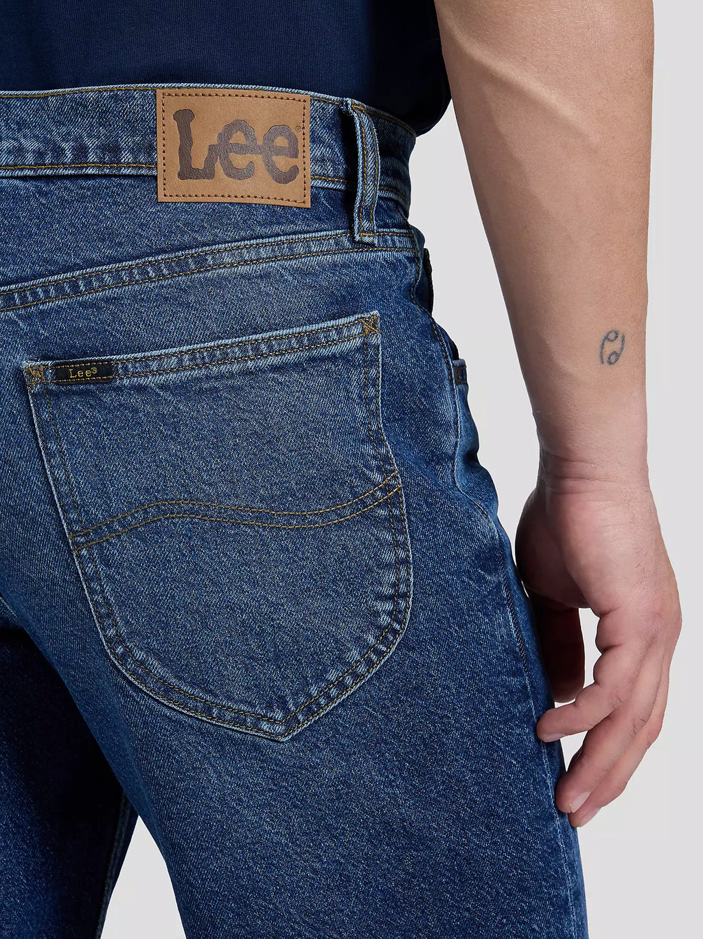 Lee West Straight Fit Jeans - Blå