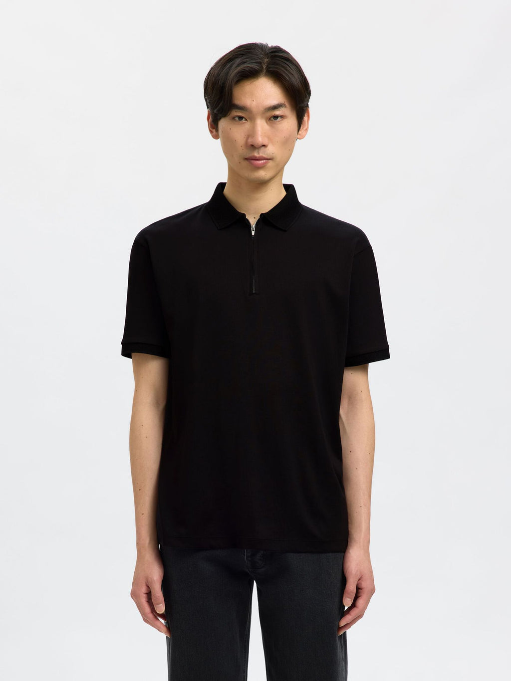 Selected Fave Piké - Svart