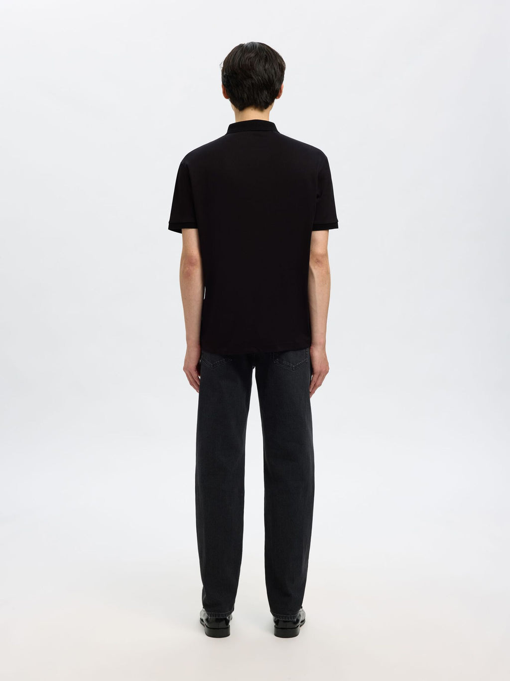 Selected Fave Piké - Svart
