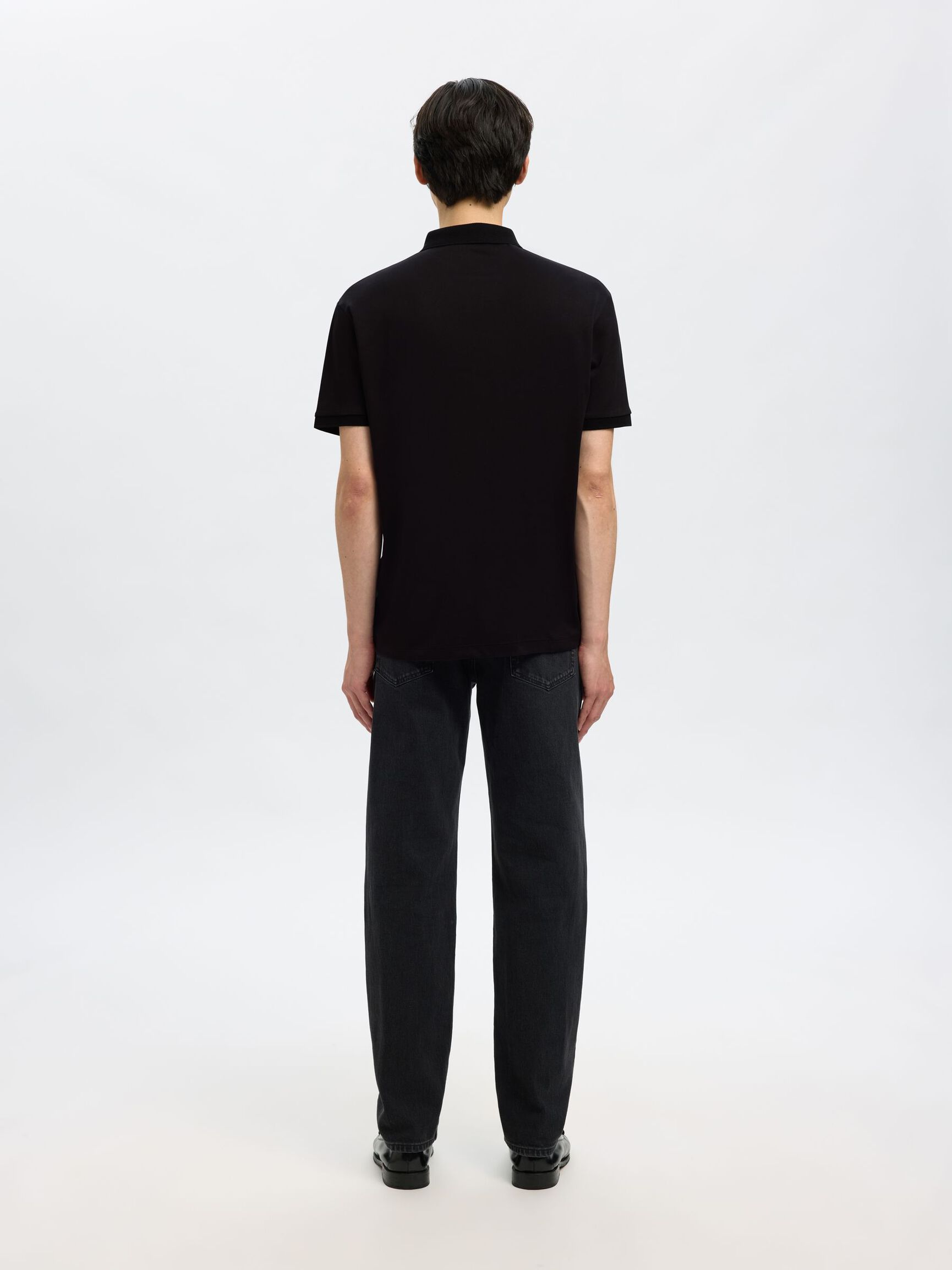 Selected Fave Piké - Svart