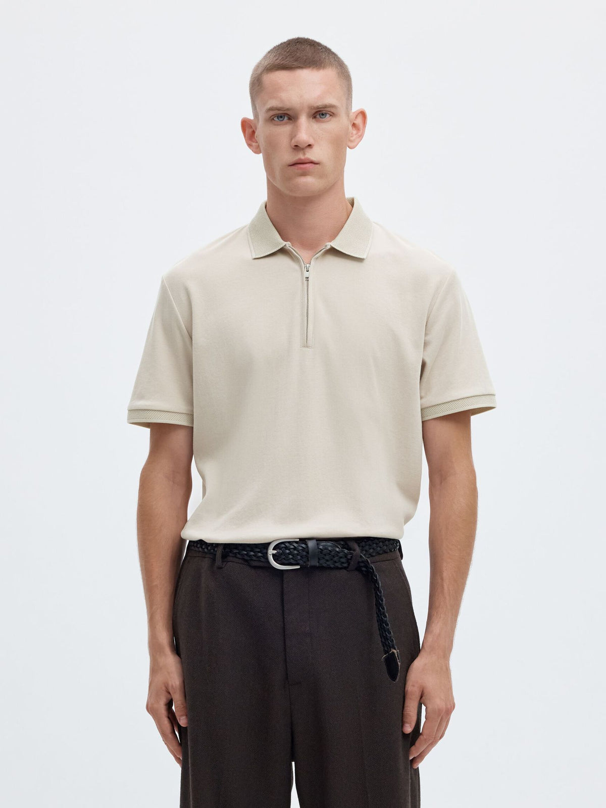 Selected Fave Piké - Beige