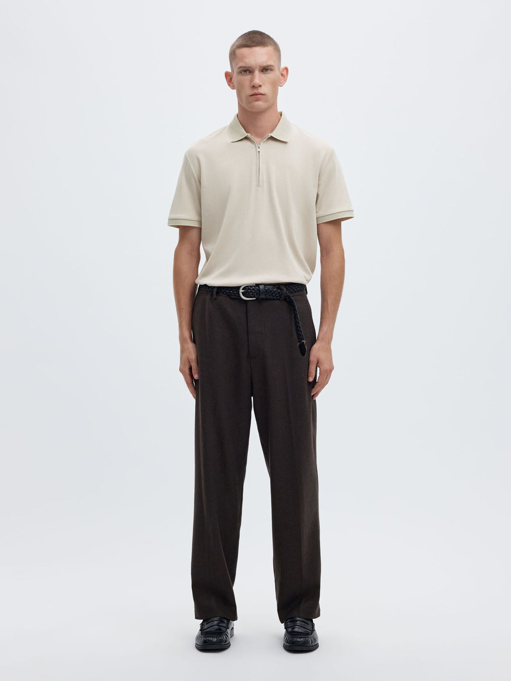 Selected Fave Piké - Beige