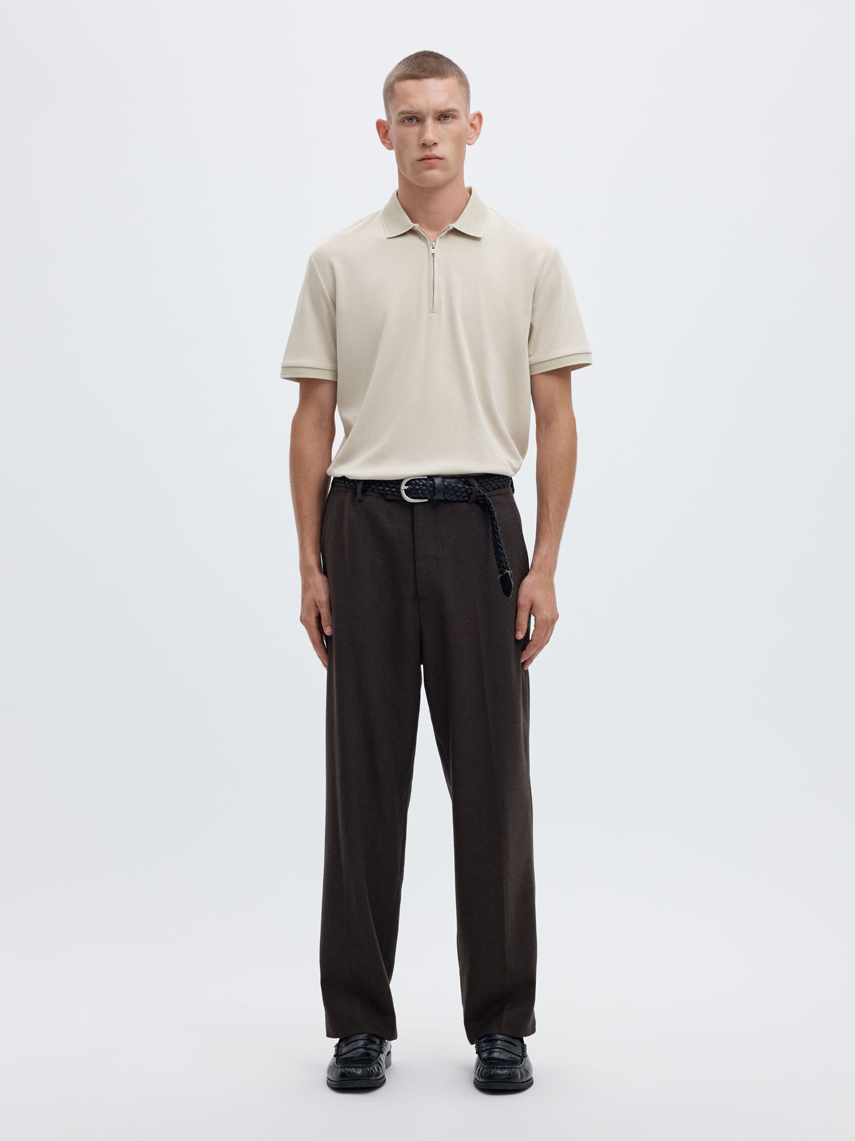 Selected Fave Piké - Beige