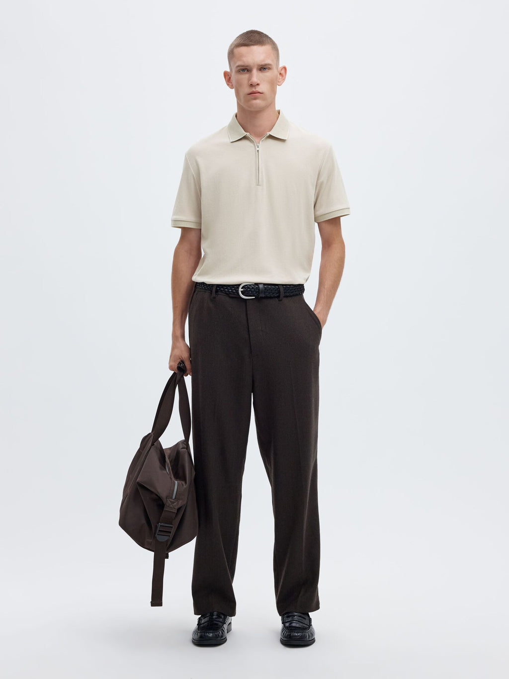 Selected Fave Piké - Beige