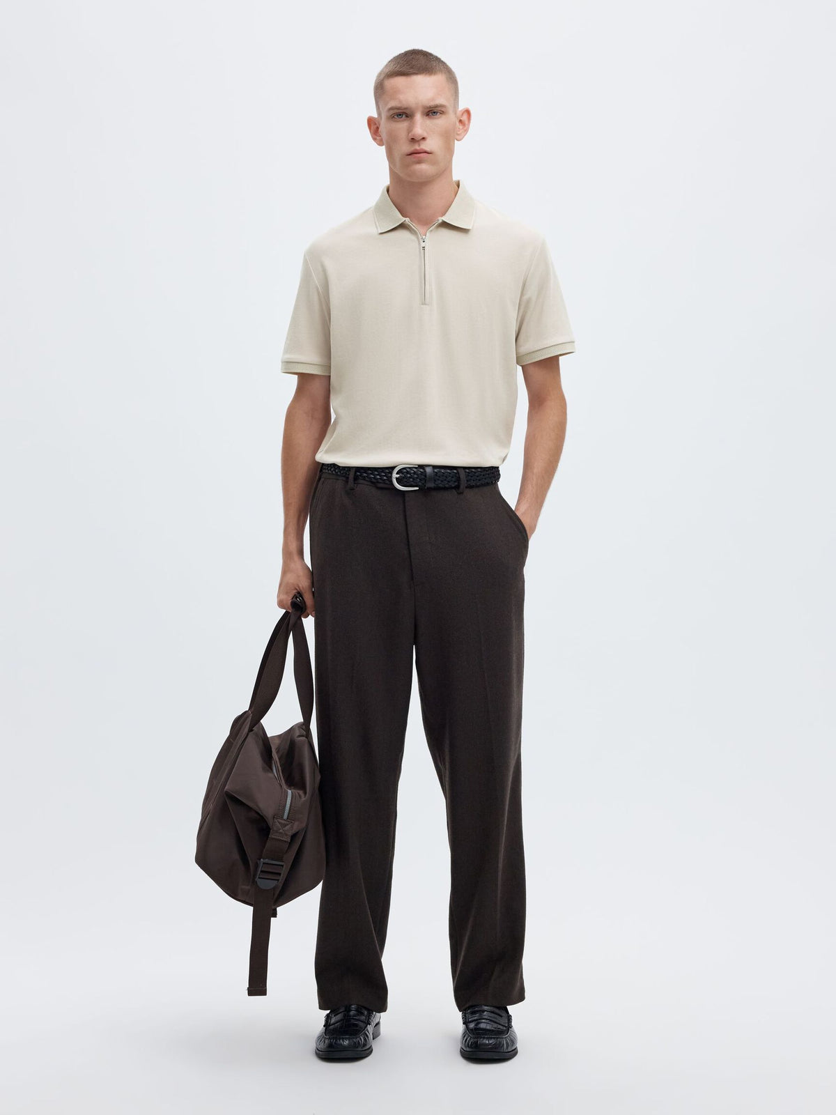 Selected Fave Piké - Beige