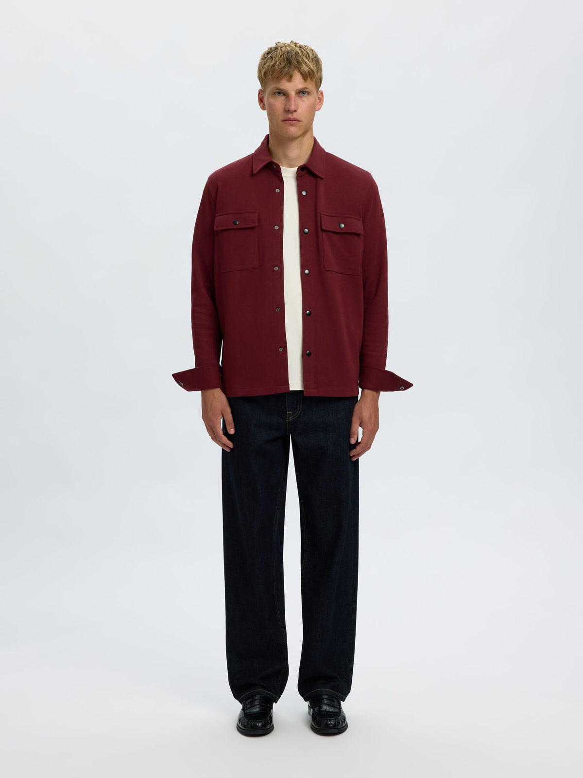 Selected Jackie Overshirt - Vinröd