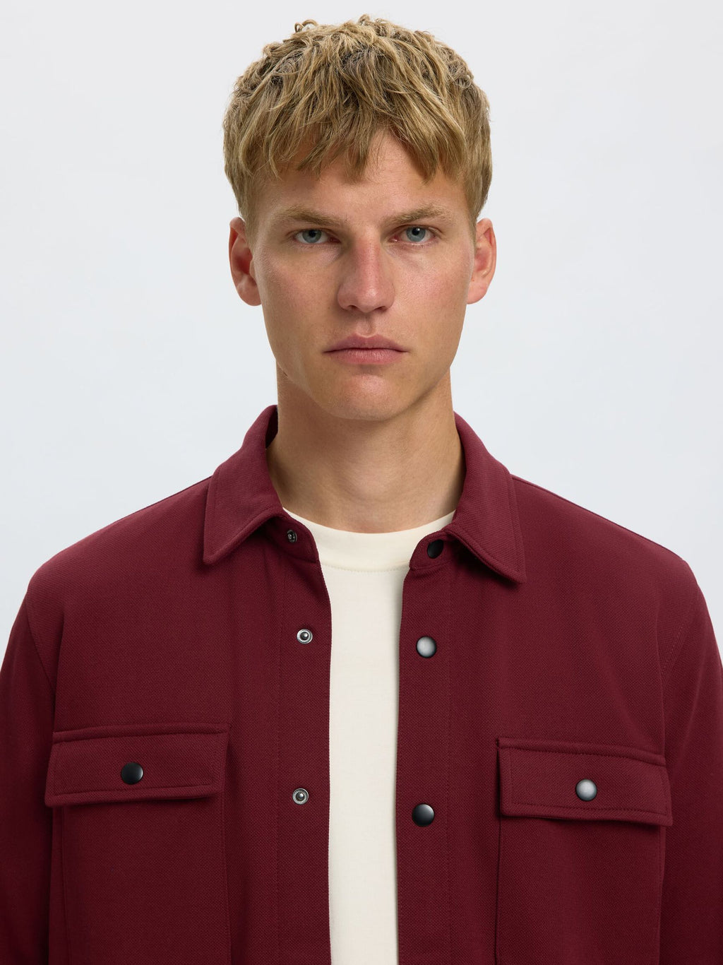 Selected Jackie Overshirt - Vinröd