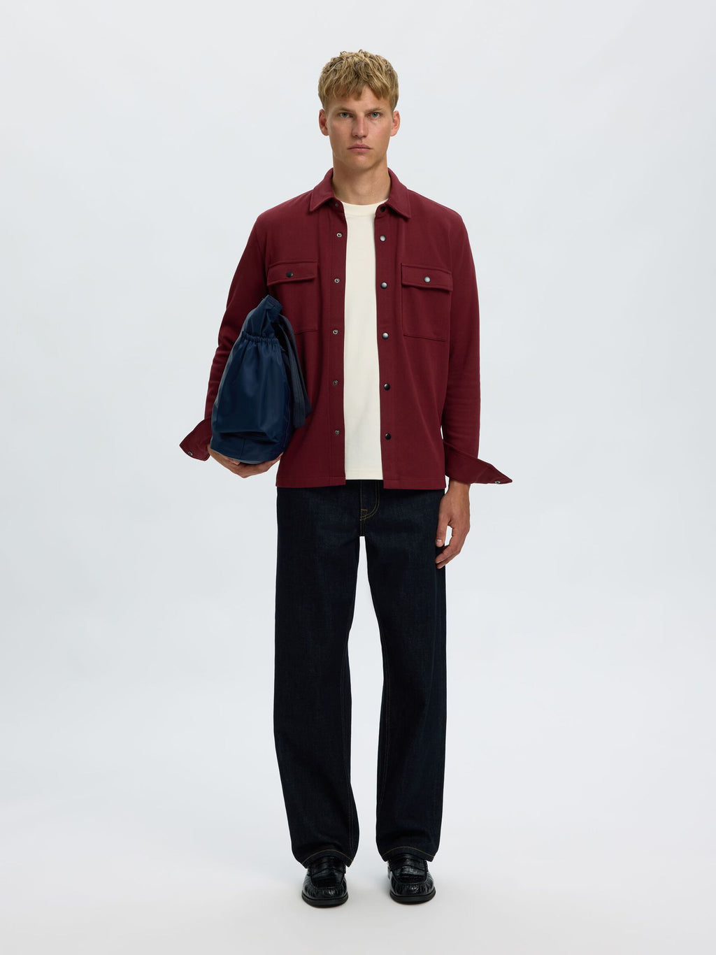 Selected Jackie Overshirt - Vinröd