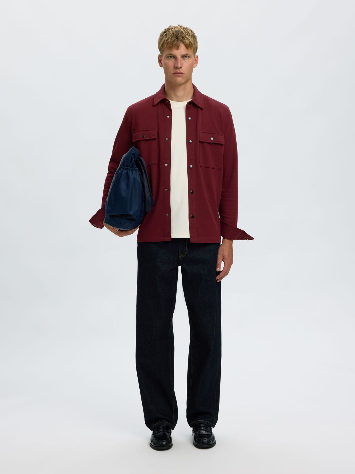 Selected Jackie Overshirt - Vinröd