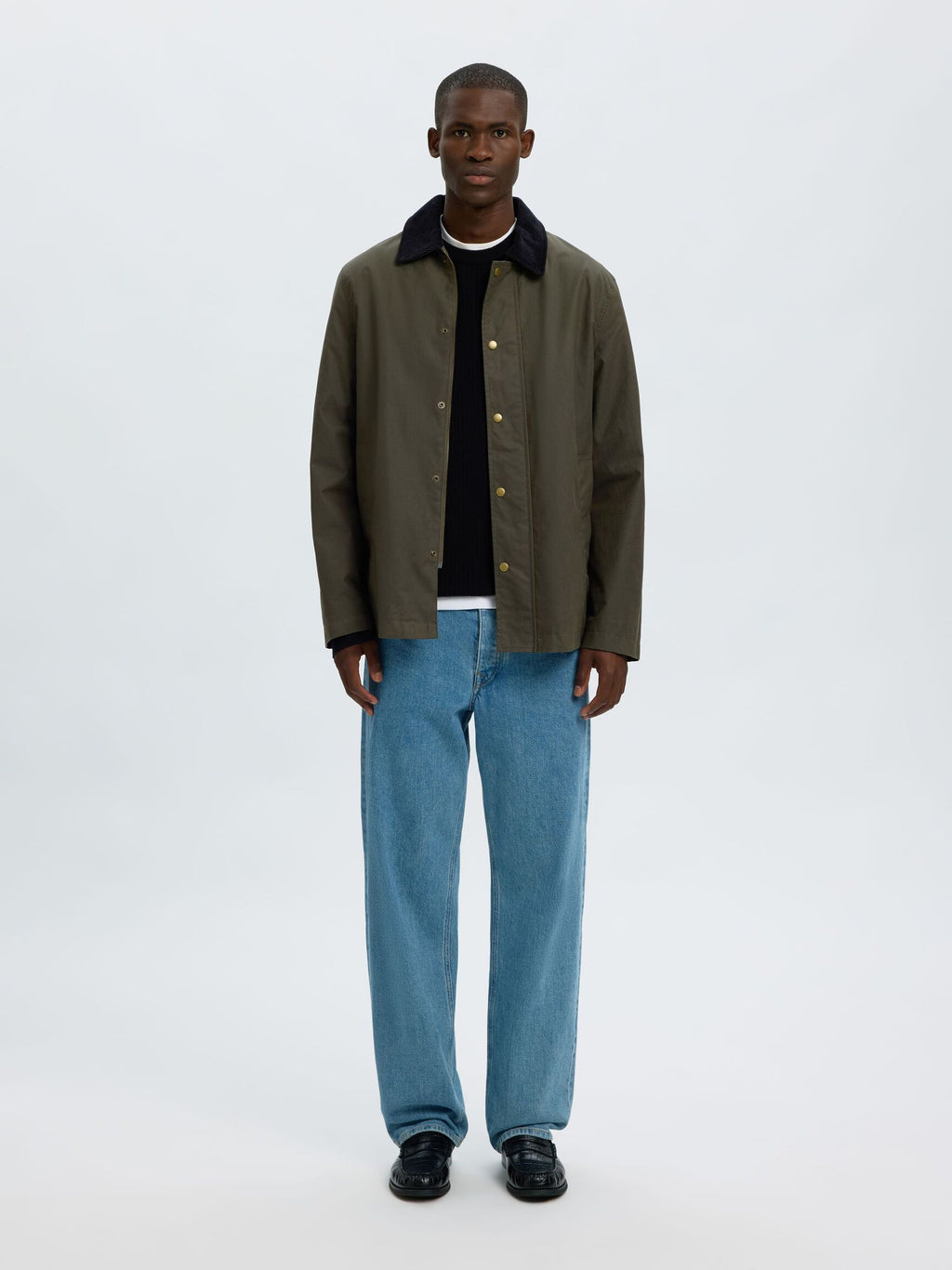 Selected Walter Waxed Jacket - Grön