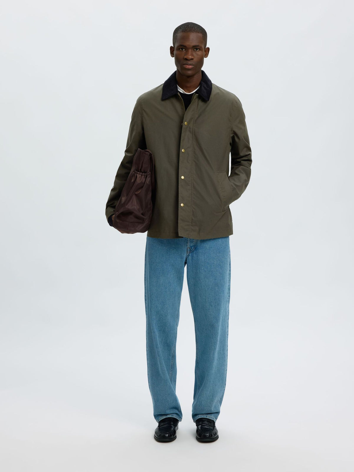 Selected Walter Waxed Jacket - Grön