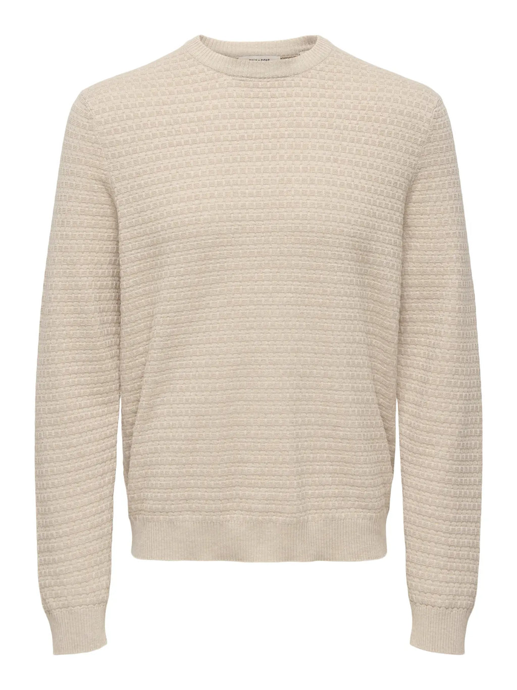 Only & Sons Loui Structure Tröja -  Beige