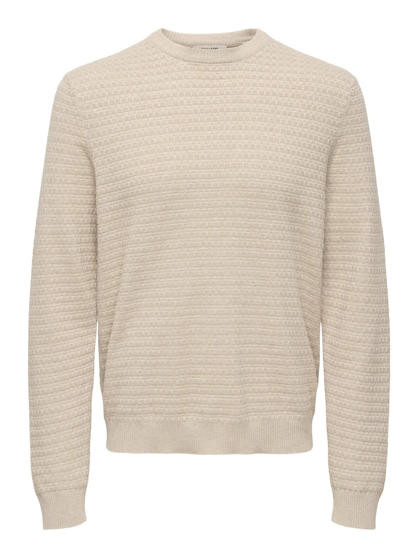 Only & Sons Loui Structure Tröja -  Beige