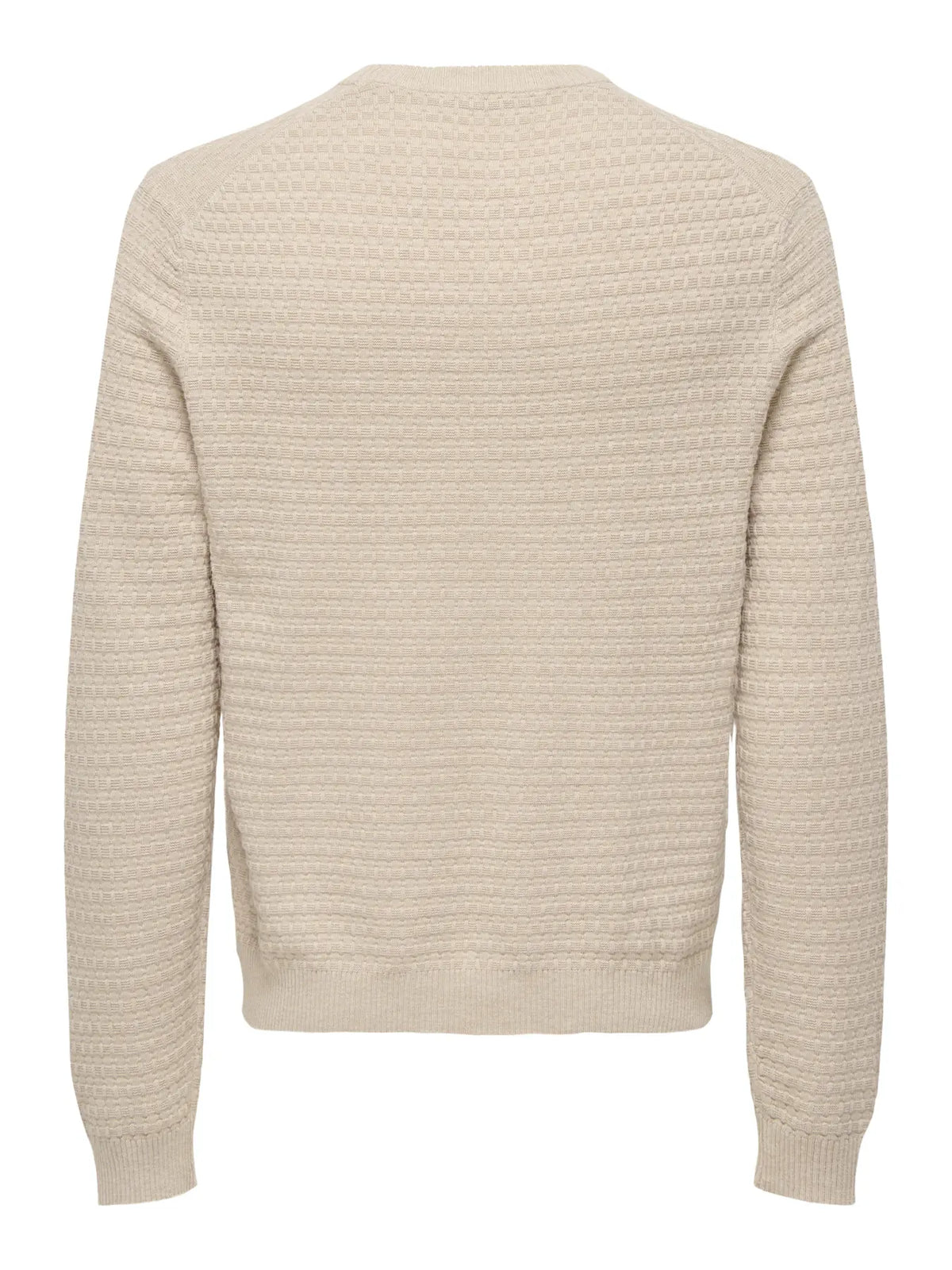 Only & Sons Loui Structure Tröja -  Beige