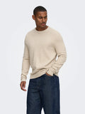 Only & Sons Loui Structure Tröja -  Beige