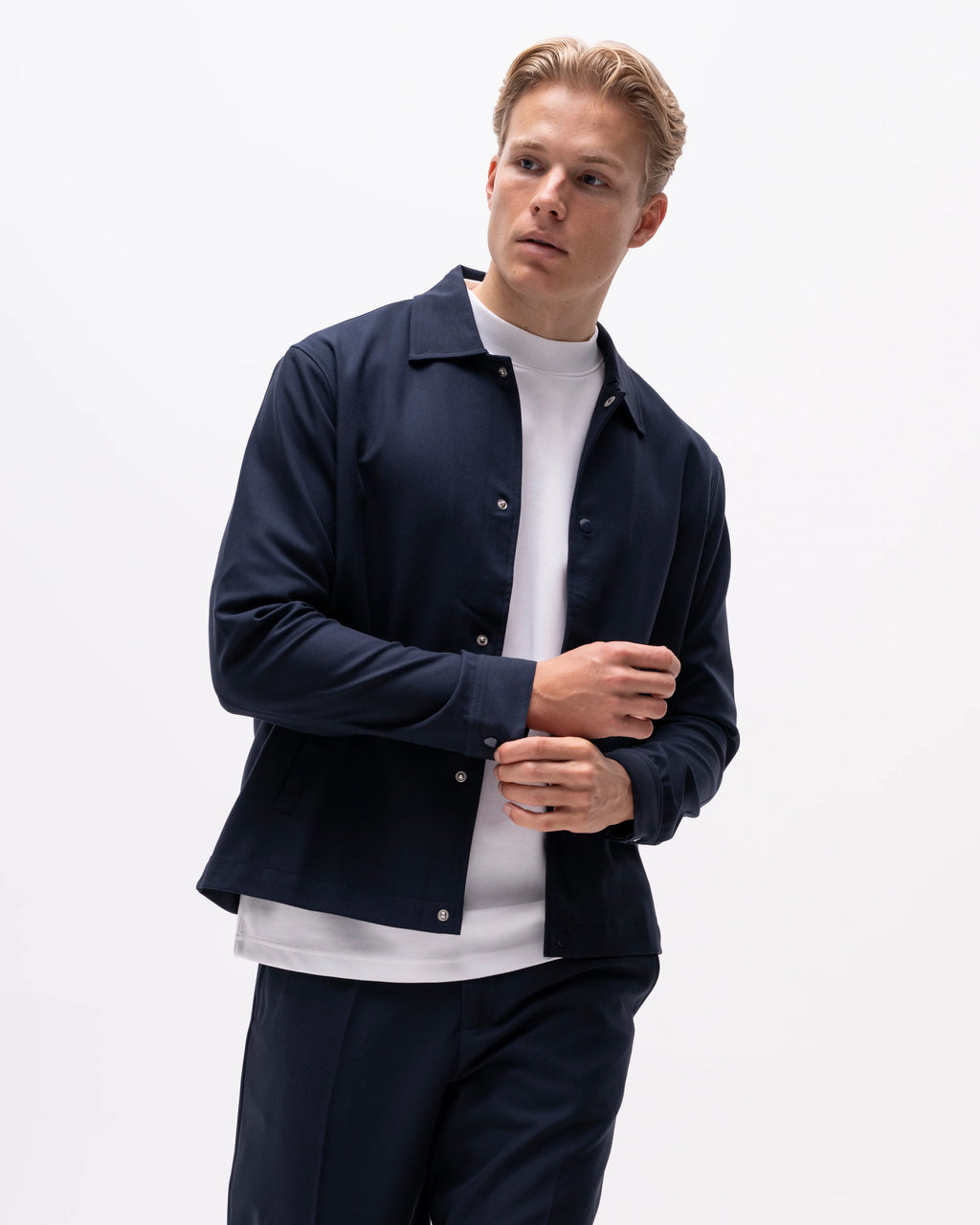 Brand Island Blake Overshirt - Navy