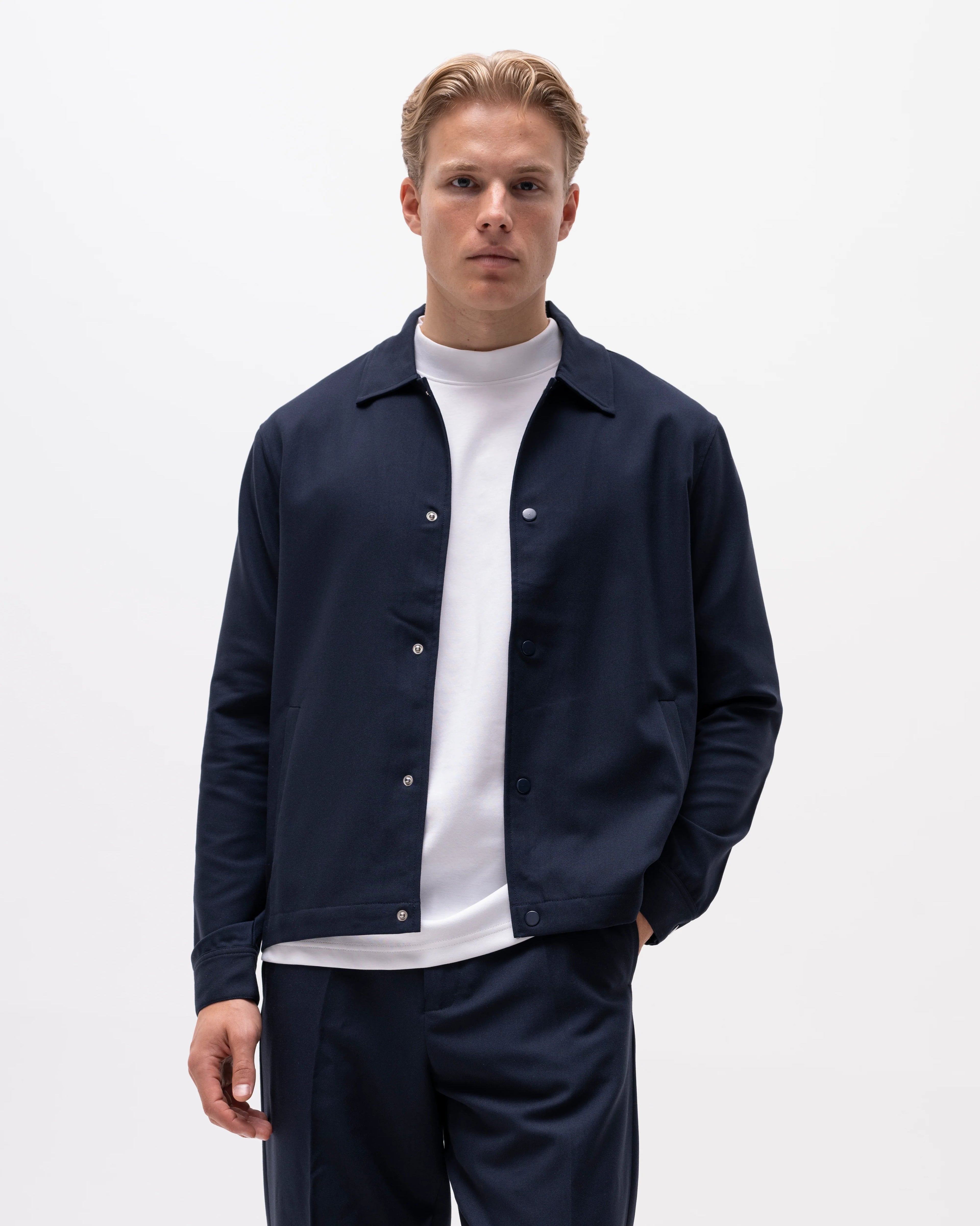 Brand Island Blake Overshirt - Navy