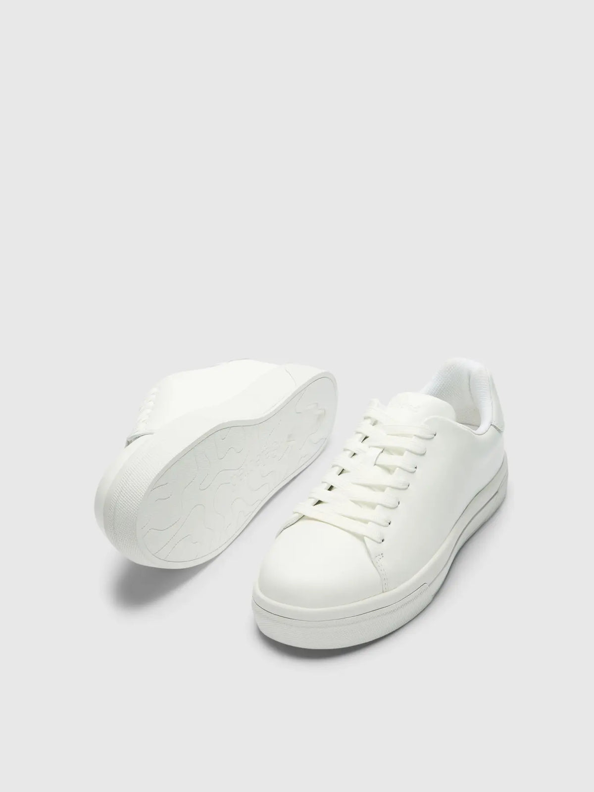 Selected DAVID CHUNKY LEATHER SNEAKER 2.0 WHITE