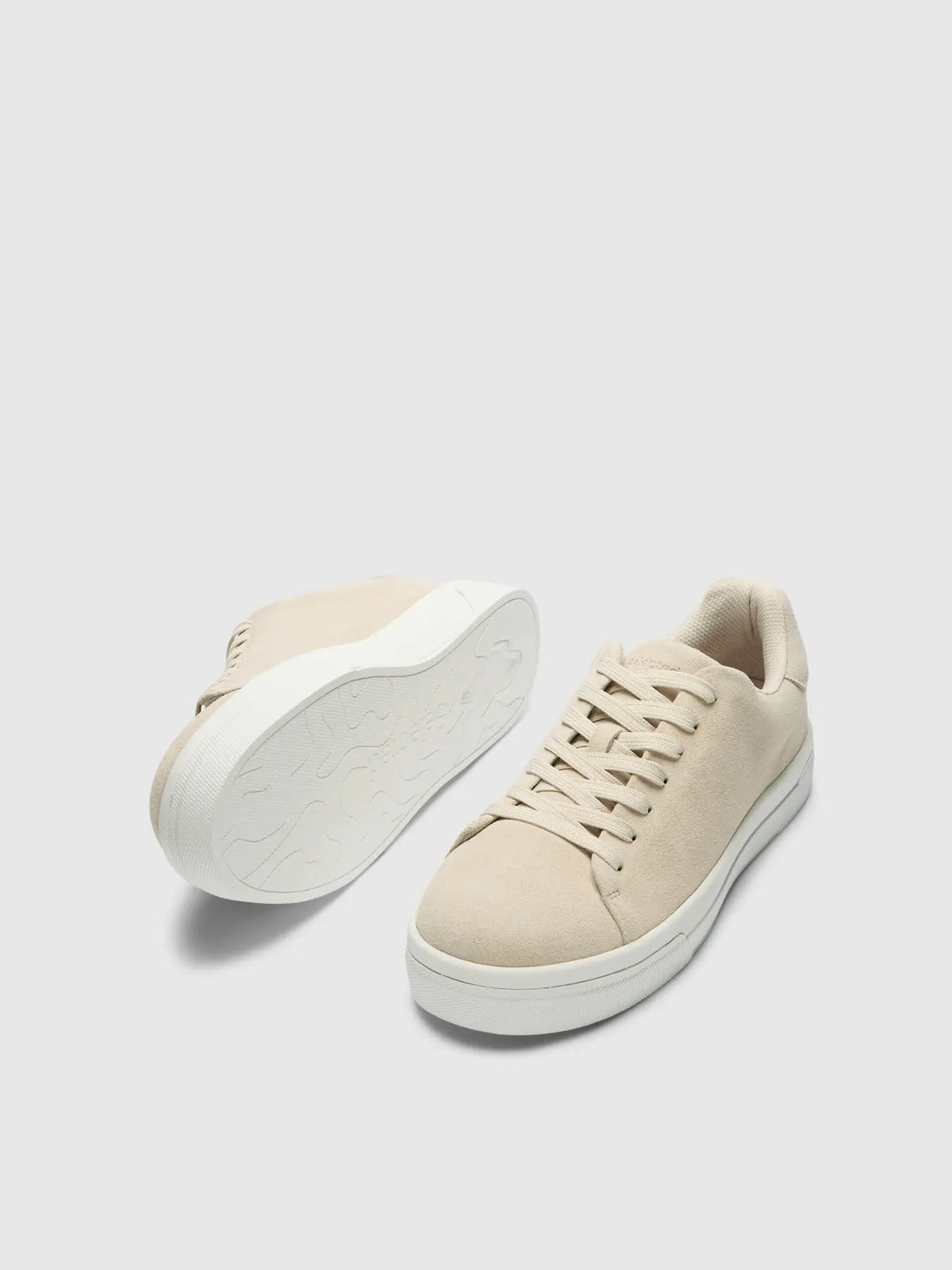 Selected DAVID CHUNKY SUEDE SNEAKER 2.0 WHITE