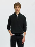 Selected Dane Half Zip - Svart