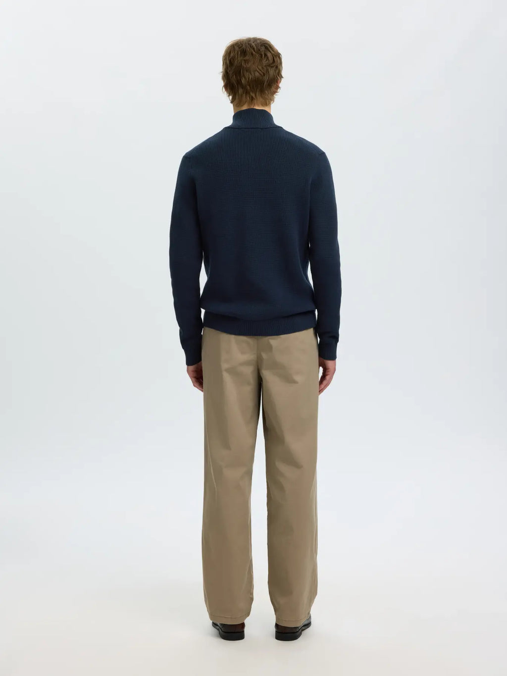 Selected Dane Half Zip - Mörkblå