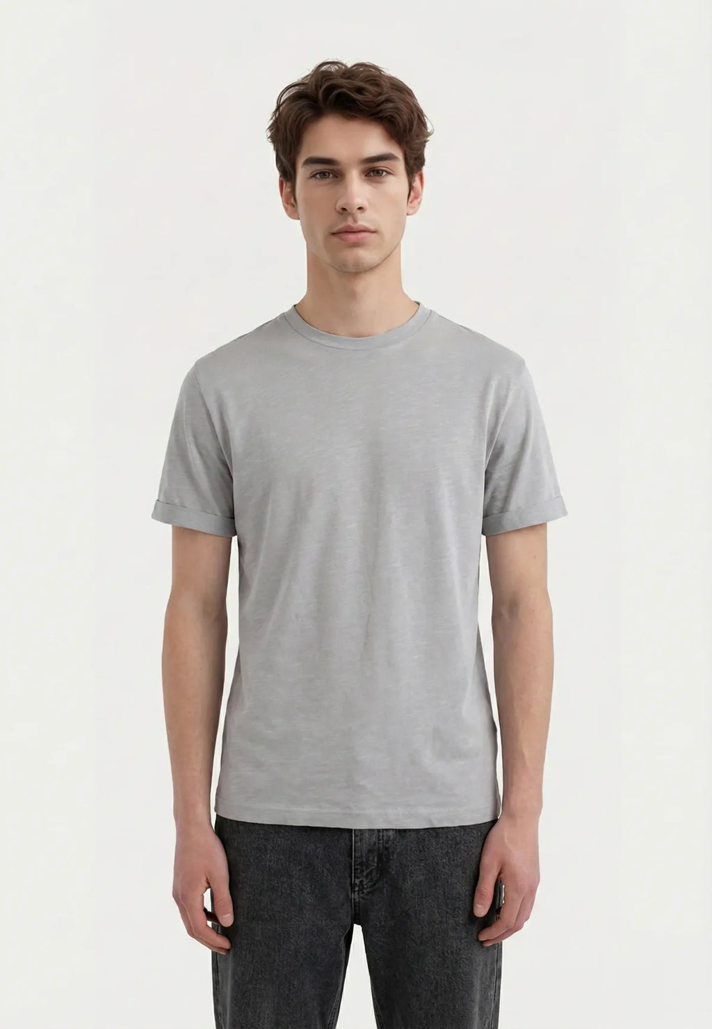 CISZERE Lung Melange T-shirt - Light Grey Melange