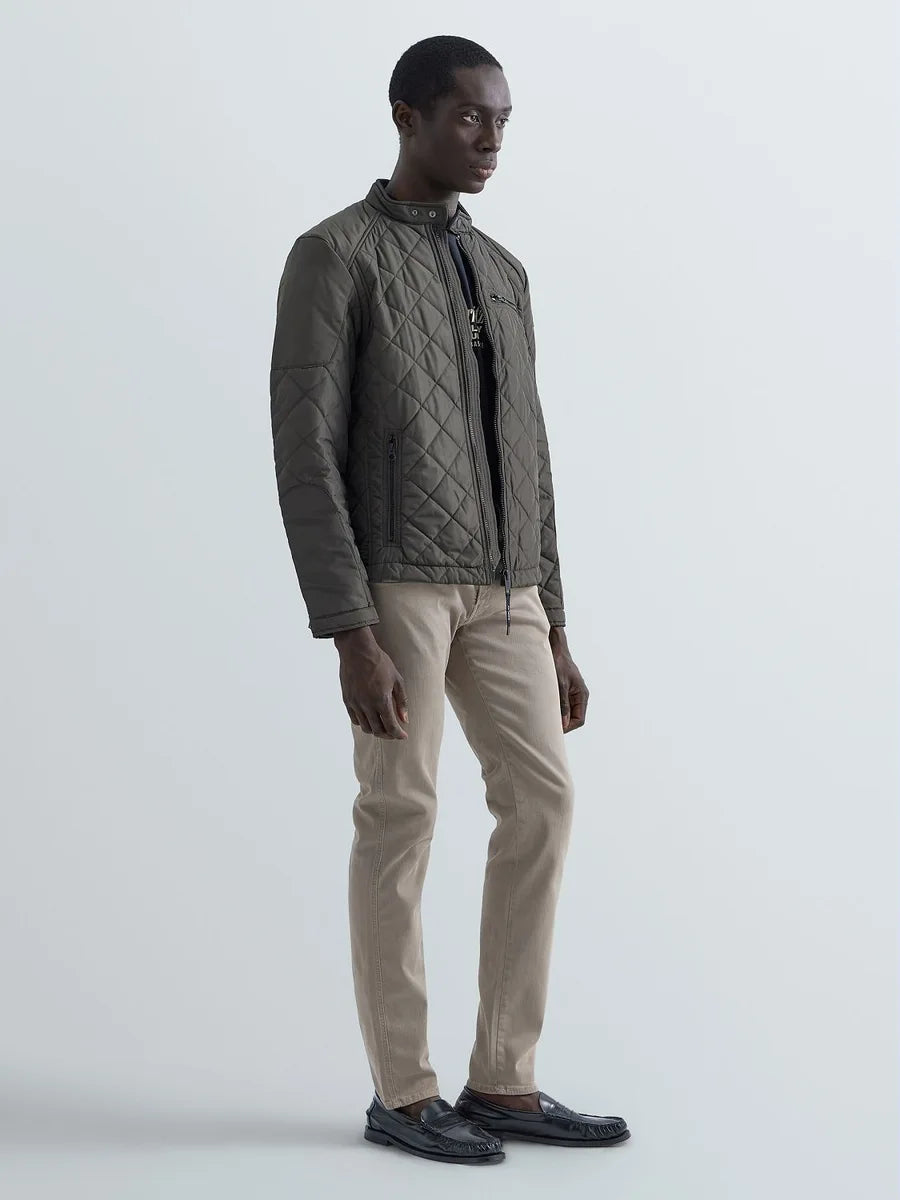 REPLAY Quilted Jacket - Mörkgrön