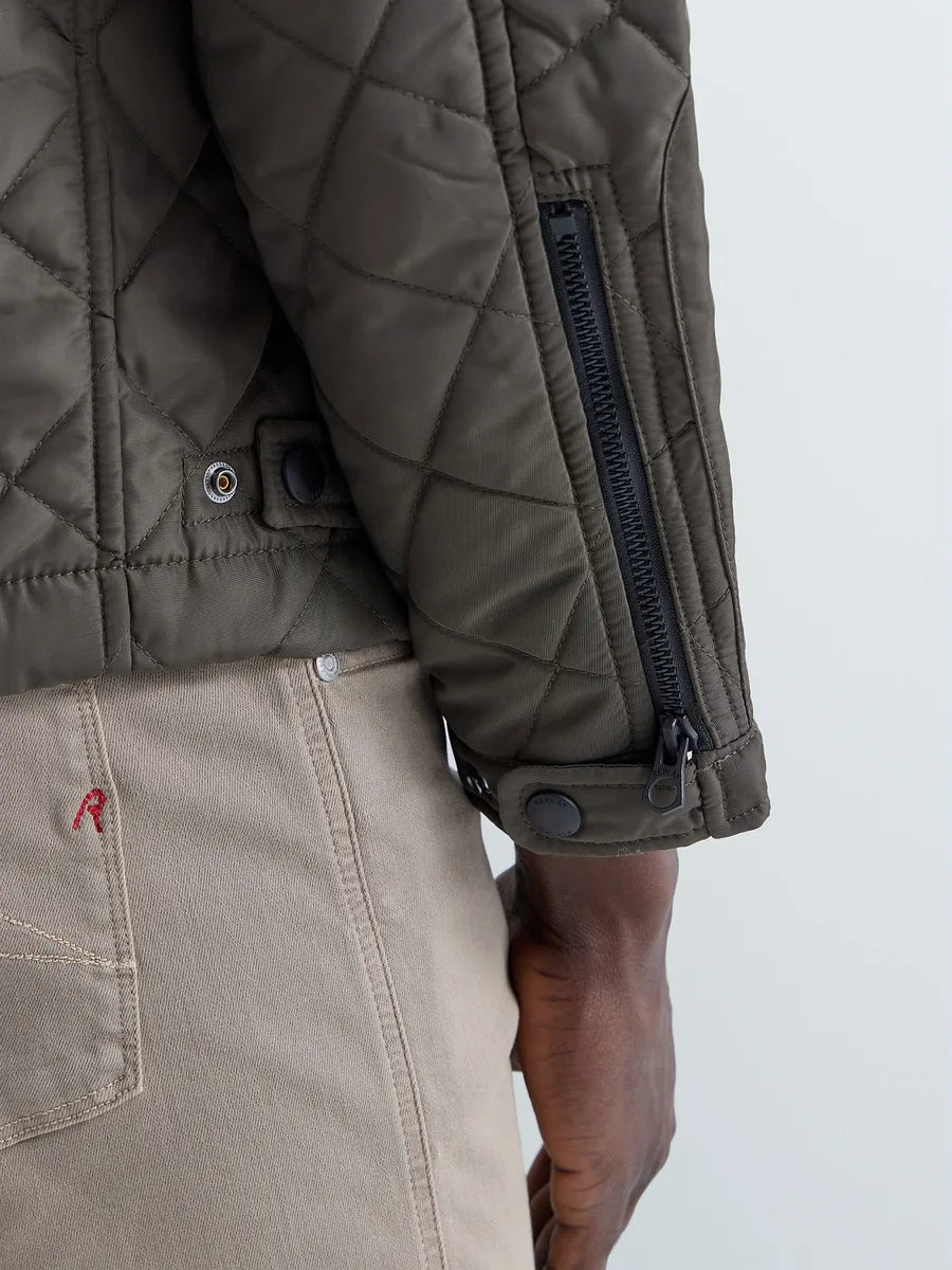 REPLAY Quilted Jacket - Mörkgrön