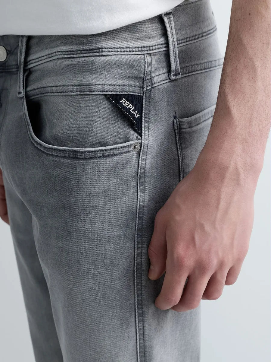 REPLAY Anbass Slim Hyperflex - Grå