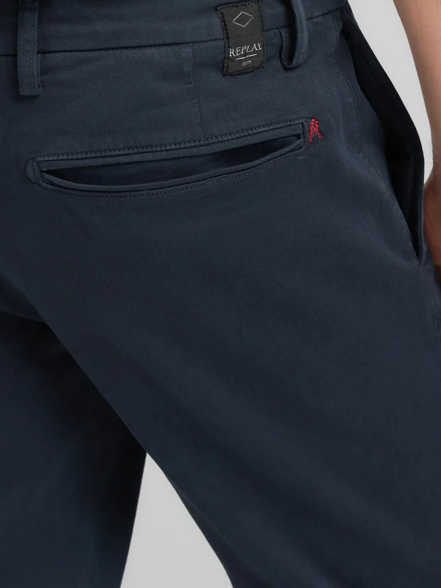 REPLAY Benni Regular-fit Chino - Marinblå